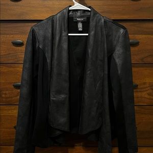 Style & Co. Black Waterfall Jacket